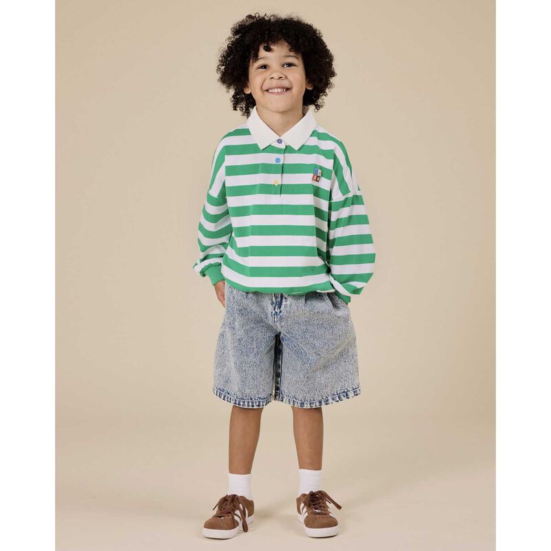 Goldie + Ace Kirby Relaxed Denim Shorts 3-5Y image number 1